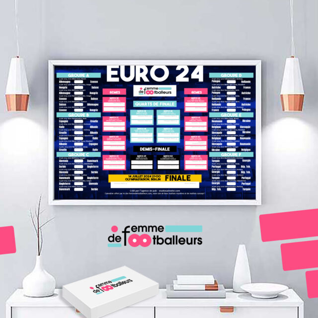 Poster A3 - Calendrier de l'Euro 2024